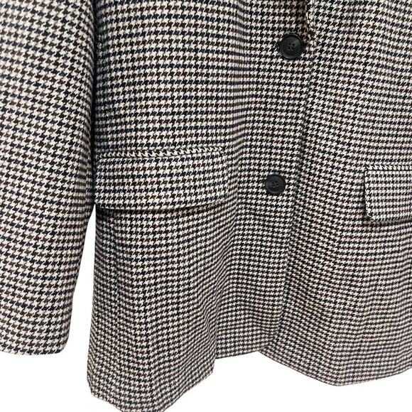 Vero Moda Jacket Womens XL Brown Houndstooth VMJosefine Check Wool Blazer Coat - Picture 9 of 16